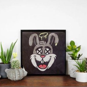 OG Hype Bunny 9"x 9" .